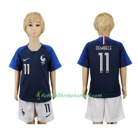 Fußballtrikots Frankreich Dembele 11 Kinder WM 2018 Heimtrikotsatz kaufen